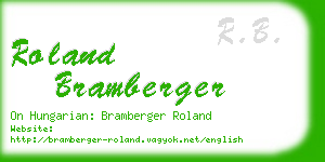 roland bramberger business card